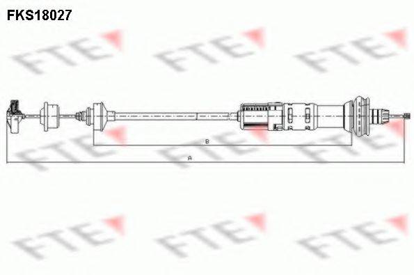 FTE FKS18027 Трос, управління зчепленням