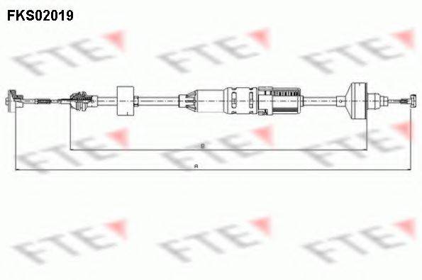 FTE FKS02019 Трос, управління зчепленням