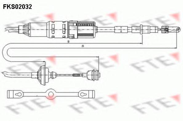 FTE FKS02032 Трос, управління зчепленням