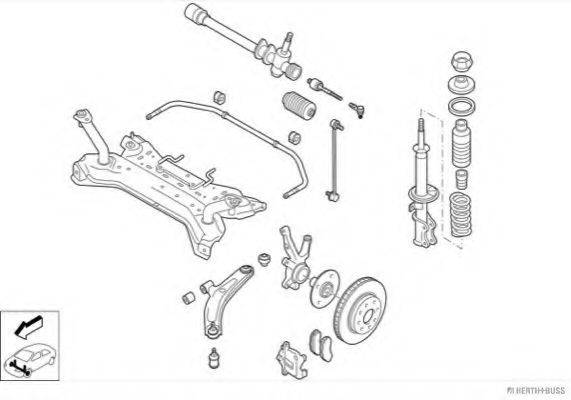 HERTH+BUSS JAKOPARTS N03119VA Рульове управління; Підвіска колеса