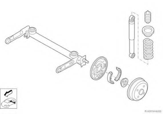 HERTH+BUSS JAKOPARTS N00414HA Рульове управління; Підвіска колеса