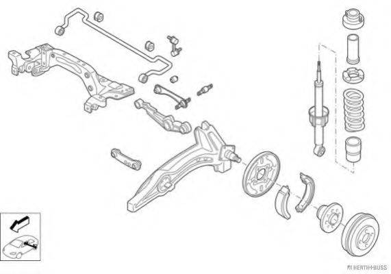 HERTH+BUSS JAKOPARTS N00839HA Рульове управління; Підвіска колеса