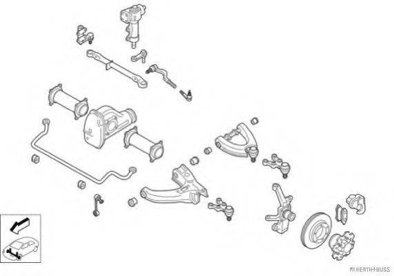 HERTH+BUSS JAKOPARTS N01797VA Рульове управління; Підвіска колеса