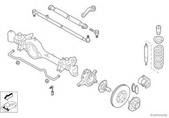 HERTH+BUSS JAKOPARTS N01838VA Рульове управління; Підвіска колеса