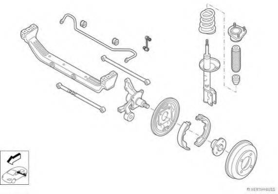 HERTH+BUSS JAKOPARTS N02635HA Рульове управління; Підвіска колеса