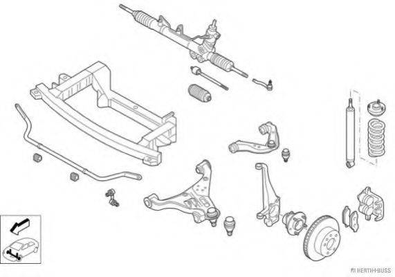 HERTH+BUSS JAKOPARTS N03051VA Рульове управління; Підвіска колеса