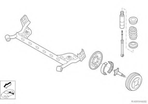 HERTH+BUSS JAKOPARTS N03061HA Рульове управління; Підвіска колеса