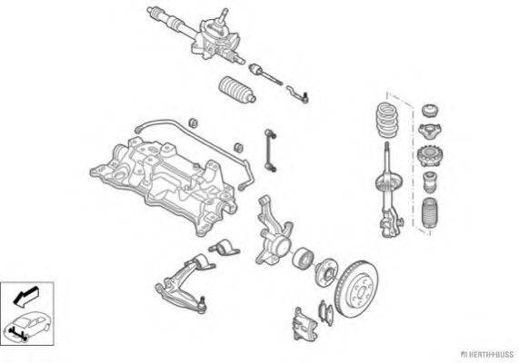 HERTH+BUSS JAKOPARTS N03098VA Рульове управління; Підвіска колеса