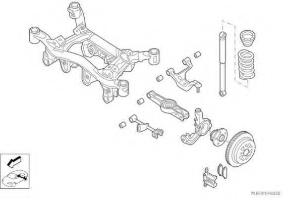 HERTH+BUSS JAKOPARTS N03111HA Рульове управління; Підвіска колеса