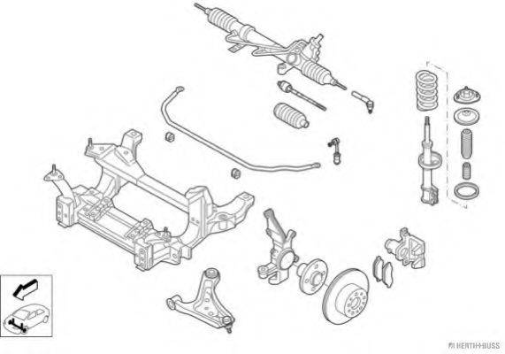 HERTH+BUSS JAKOPARTS N03171VA Рульове управління; Підвіска колеса