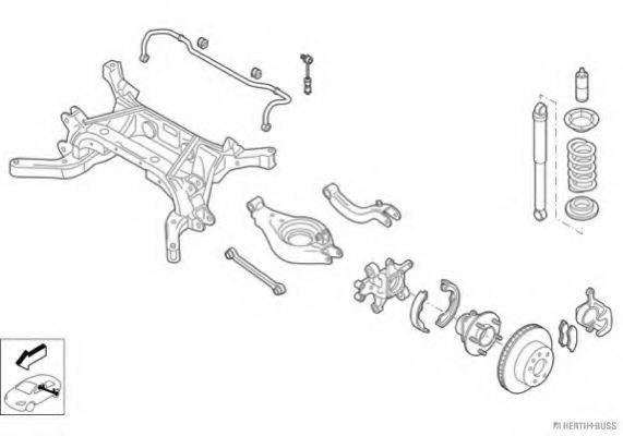 HERTH+BUSS JAKOPARTS N03525HA Рульове управління; Підвіска колеса