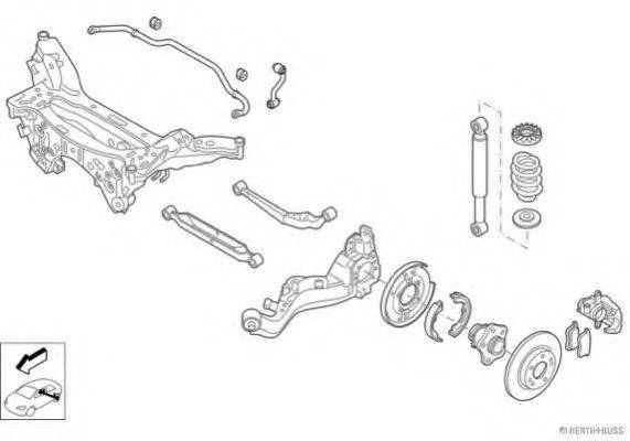 HERTH+BUSS JAKOPARTS N04314HA Рульове управління; Підвіска колеса