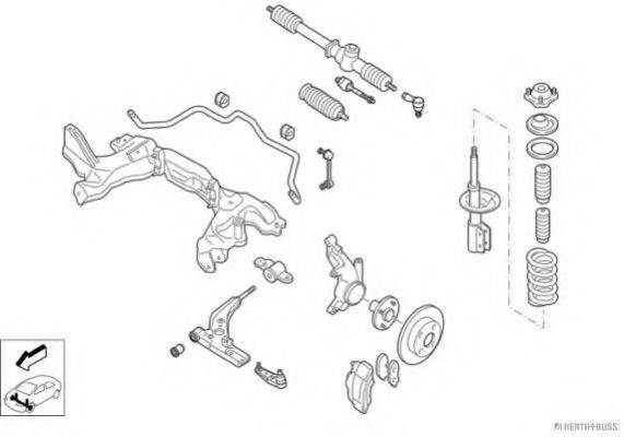 HERTH+BUSS JAKOPARTS N00170VA Рульове управління; Підвіска колеса