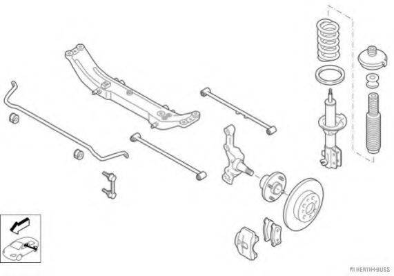 HERTH+BUSS JAKOPARTS N00242HA Рульове управління; Підвіска колеса