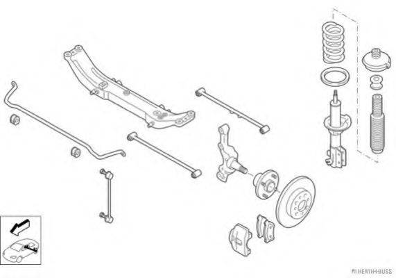 HERTH+BUSS JAKOPARTS N00273HA Рульове управління; Підвіска колеса