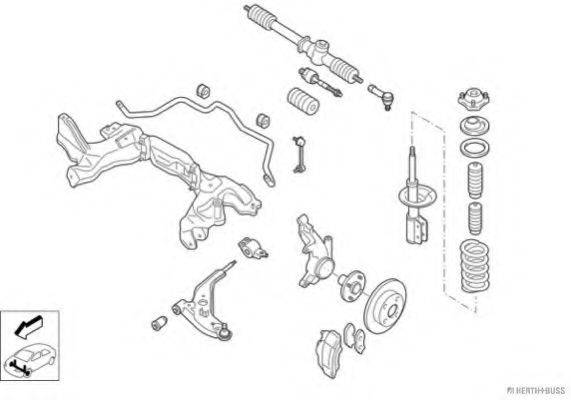 HERTH+BUSS JAKOPARTS N00273VA Рульове управління; Підвіска колеса