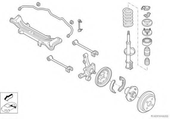 HERTH+BUSS JAKOPARTS N00456HA Рульове управління; Підвіска колеса