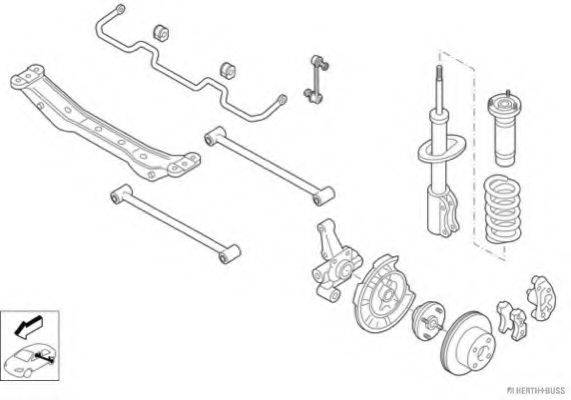 HERTH+BUSS JAKOPARTS N00981HA Рульове управління; Підвіска колеса