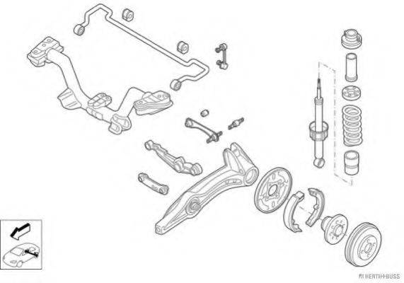 HERTH+BUSS JAKOPARTS N01084HA Рульове управління; Підвіска колеса
