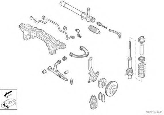 HERTH+BUSS JAKOPARTS N01084VA Рульове управління; Підвіска колеса