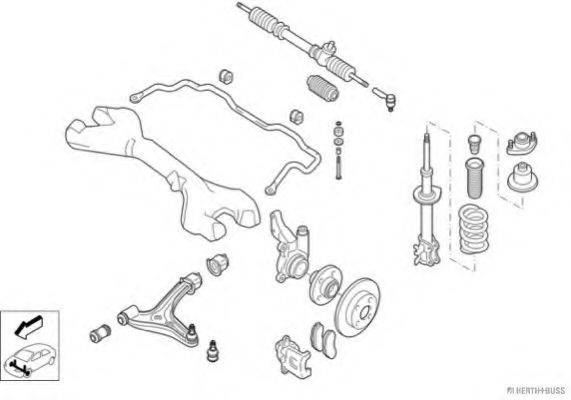 HERTH+BUSS JAKOPARTS N01675VA Рульове управління; Підвіска колеса