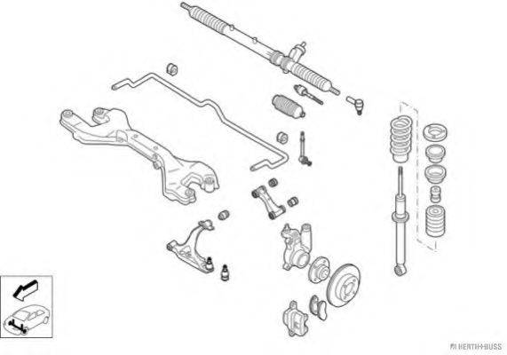 HERTH+BUSS JAKOPARTS N01940VA Рульове управління; Підвіска колеса