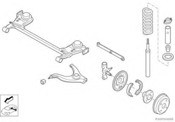 HERTH+BUSS JAKOPARTS N02262HA Рульове управління; Підвіска колеса