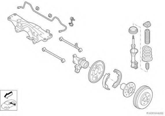 HERTH+BUSS JAKOPARTS N03749HA Рульове управління; Підвіска колеса