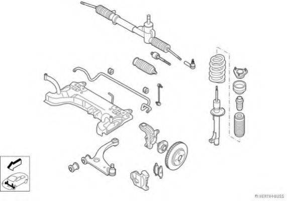 HERTH+BUSS JAKOPARTS N04529VA Рульове управління; Підвіска колеса