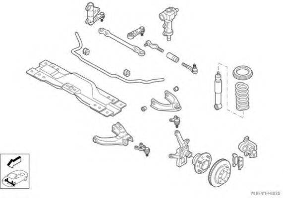 HERTH+BUSS JAKOPARTS N01401VA Рульове управління; Підвіска колеса