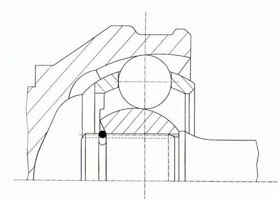 LOBRO 302021 Шарнірний комплект, приводний вал