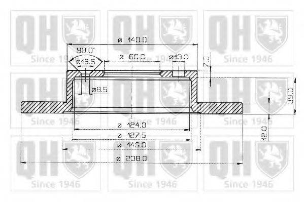 QUINTON HAZELL BDC3245 гальмівний диск