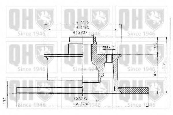 QUINTON HAZELL BDC3310 гальмівний диск