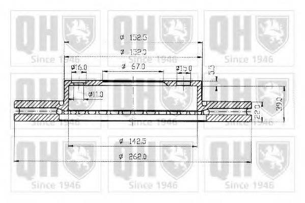 QUINTON HAZELL BDC3597 гальмівний диск