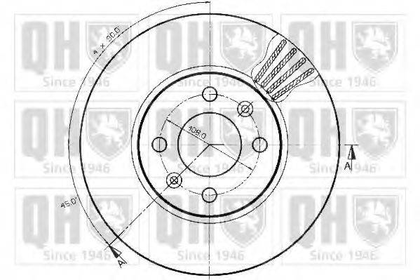 QUINTON HAZELL BDC3696 гальмівний диск