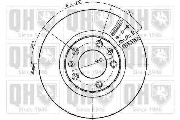 QUINTON HAZELL BDC3724 гальмівний диск