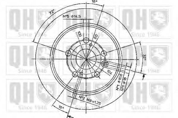 QUINTON HAZELL BDC3763 гальмівний диск