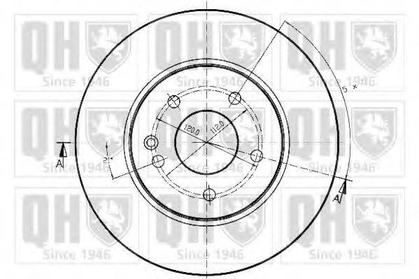 QUINTON HAZELL BDC3838 гальмівний диск