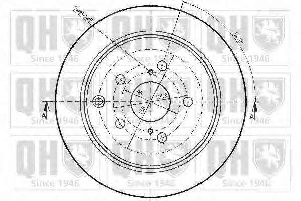 QUINTON HAZELL BDC3925 гальмівний диск