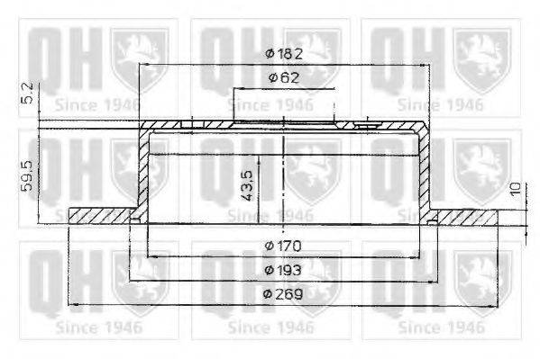 QUINTON HAZELL BDC4613 гальмівний диск