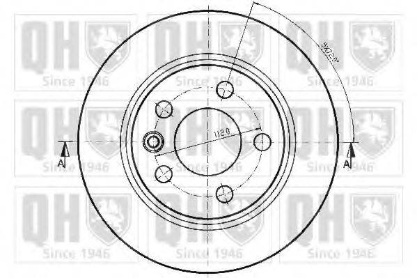 QUINTON HAZELL BDC4627 гальмівний диск