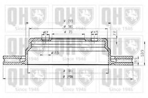 QUINTON HAZELL BDC4677 гальмівний диск