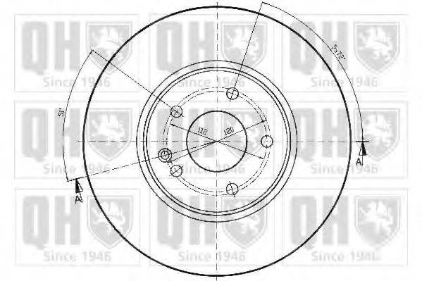 QUINTON HAZELL BDC4776 гальмівний диск