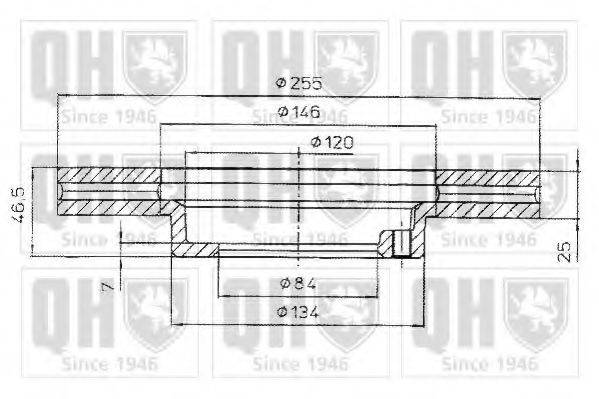 QUINTON HAZELL BDC4818 гальмівний диск