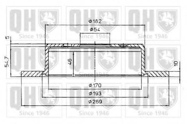 QUINTON HAZELL BDC4843 гальмівний диск