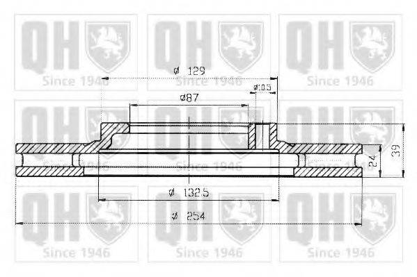 QUINTON HAZELL BDC4978 гальмівний диск