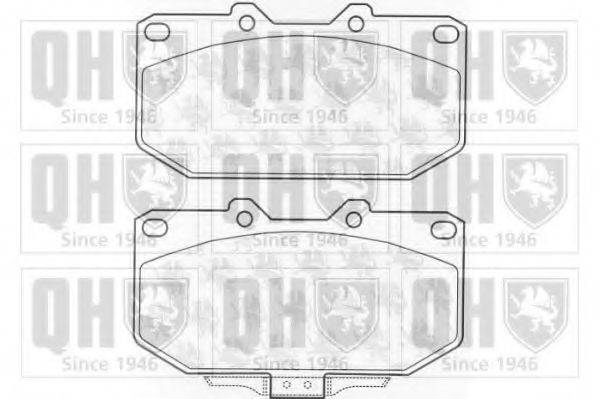 QUINTON HAZELL BP1016 Комплект гальмівних колодок, дискове гальмо