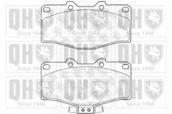 QUINTON HAZELL BP1160 Комплект гальмівних колодок, дискове гальмо