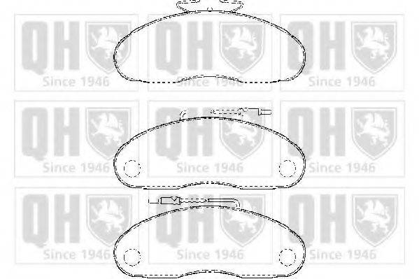 QUINTON HAZELL BP1451 Комплект гальмівних колодок, дискове гальмо