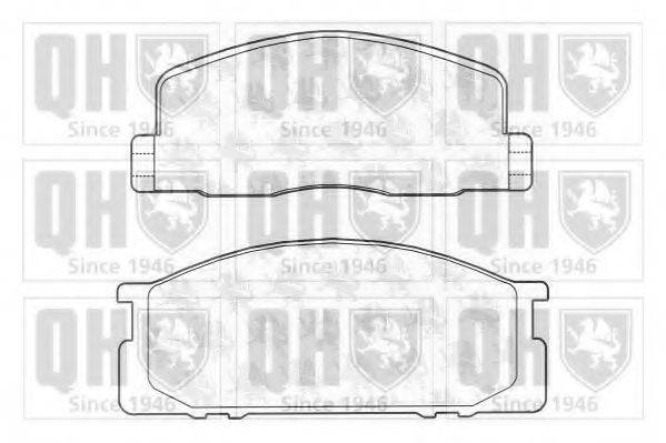 QUINTON HAZELL BP590 Комплект гальмівних колодок, дискове гальмо